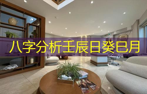  八字分析壬辰日癸巳月