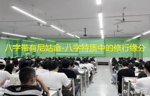  八字带有尼姑命-八字特质中的修行缘分