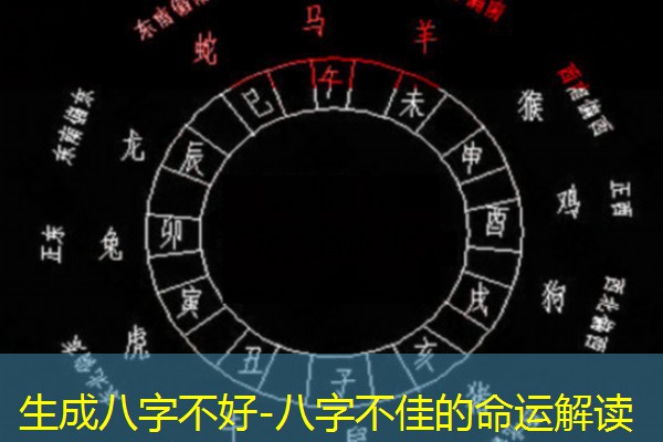  生成八字不好-八字不佳的命运解读