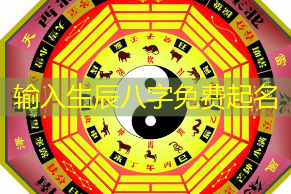  输入生辰八字免费起名
