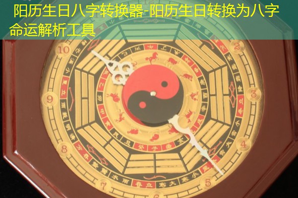  阳历生日八字转换器-阳历生日转换为八字命运解析工具
