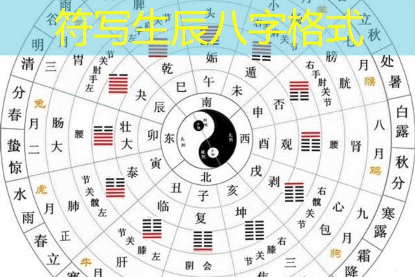  符写生辰八字格式