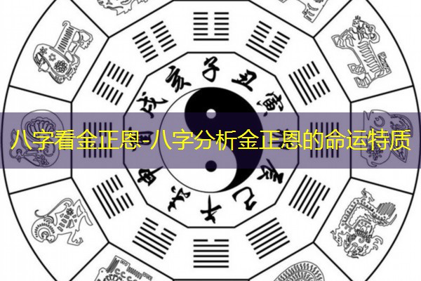  八字看金正恩-八字分析金正恩的命运特质