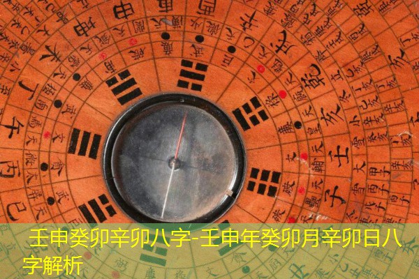  壬申癸卯辛卯八字-壬申年癸卯月辛卯日八字解析