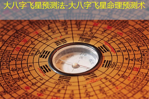  大八字飞星预测法-大八字飞星命理预测术