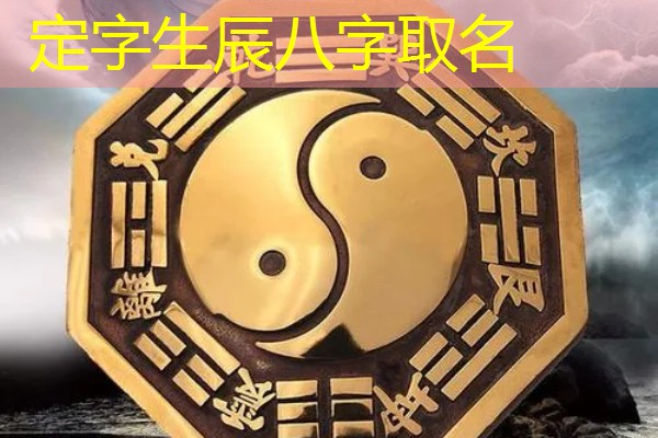  定字生辰八字取名