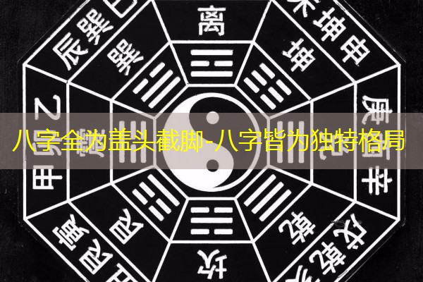  八字全为盖头截脚-八字皆为独特格局