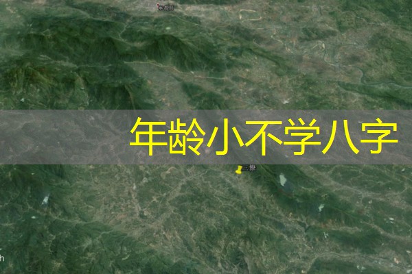  年龄小不学八字