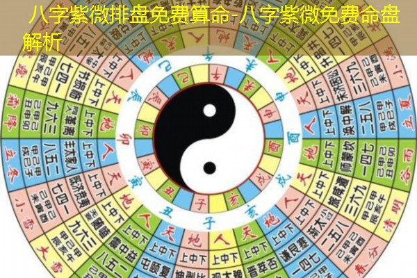  八字紫微排盘免费算命-八字紫微免费命盘解析