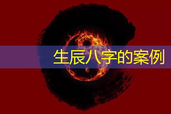  生辰八字的案例