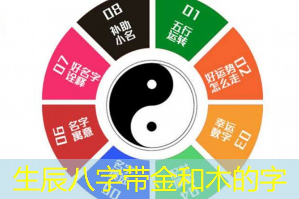  生辰八字带金和木的字