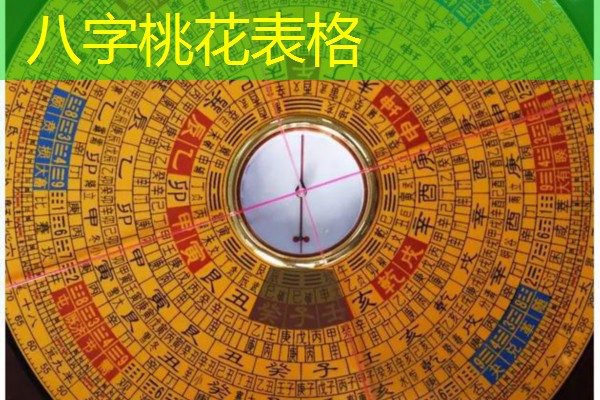 八字桃花表格