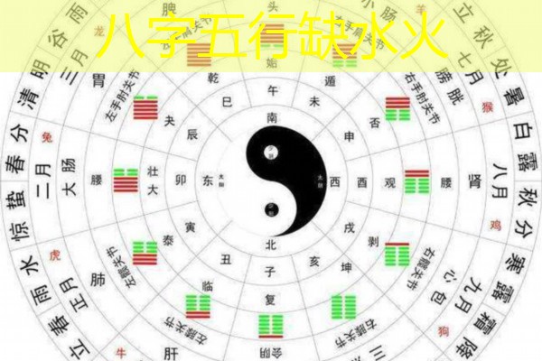  八字五行缺水火