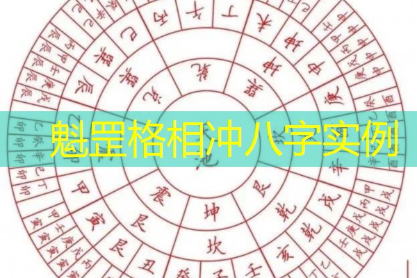  魁罡格相冲八字实例