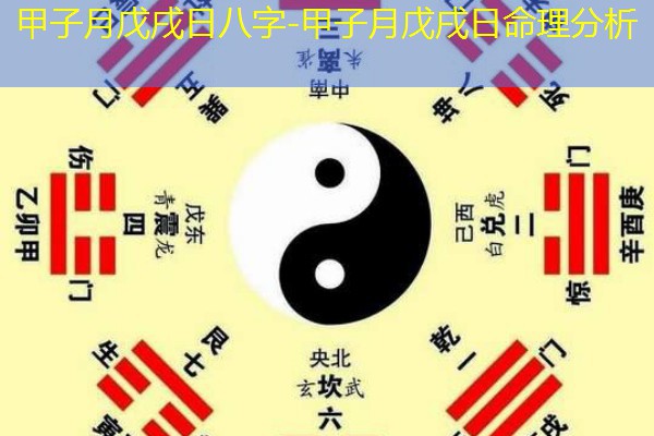  甲子月戊戌日八字-甲子月戊戌日命理分析