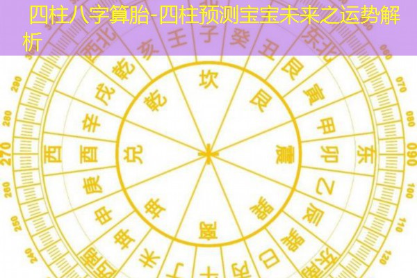  四柱八字算胎-四柱预测宝宝未来之运势解析