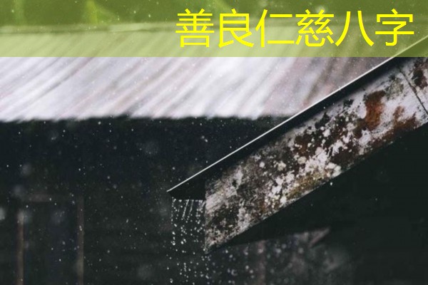  善良仁慈八字