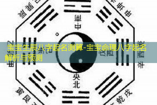  宝宝生辰八字起名测算-宝宝命理八字起名解析与预测