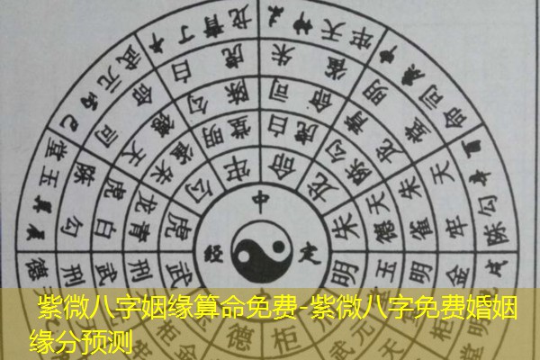  紫微八字姻缘算命免费-紫微八字免费婚姻缘分预测